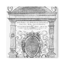 Frontispiece from 'Monas Hieroglyphica' Fridge Magnets