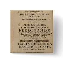 Frontispiece from Mozart's 'Lucio Silla' Pins