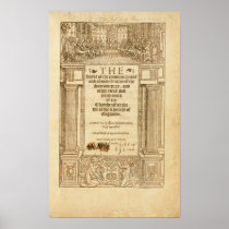 Frontispiece of 'The Book of Common Prayer' Posters