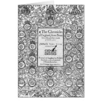 Frontispiece of 'The Chronicles of England' Cards