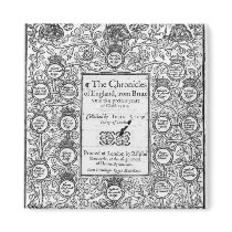 Frontispiece of 'The Chronicles of England' Fridge Magnet