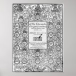 Frontispiece of 'The Chronicles of England' Posters