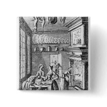 Frontispiece of 'The Compleat Housewife' Button