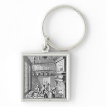 Frontispiece of 'The Compleat Housewife' Keychains