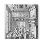 Frontispiece of 'The Compleat Housewife' Fridge Magnet