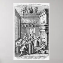 Frontispiece of 'The Compleat Housewife' Print