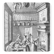 Frontispiece of 'The Compleat Housewife' Stickers