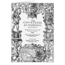 Frontispiece 'The Countess of Pembroke's Greeting Card