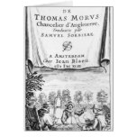 Frontispiece, 'The Utopia of Thomas More' Cards