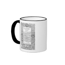 Frontispiece to a Roman Calendar, 1591 Coffee Mugs