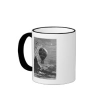 Frontispiece to 'Five Weeks in a Balloon' Mugs