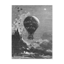 Frontispiece to 'Five Weeks in a Balloon' Post Card