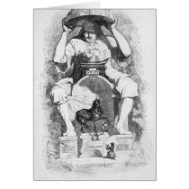Frontispiece to 'Gulliver's Travels' by Greeting Card