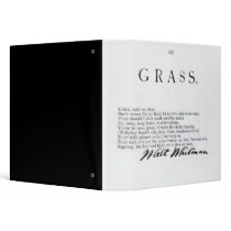 Frontispiece to 'Leaves of Grass' 3 Ring Binder