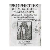 Frontispiece to 'Les Propheties de M. Michel Post Cards