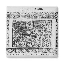 Frontispiece to the first book of Utopia Fridge Magnets