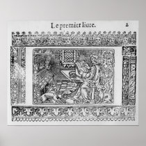 Frontispiece to the first book of Utopia Poster