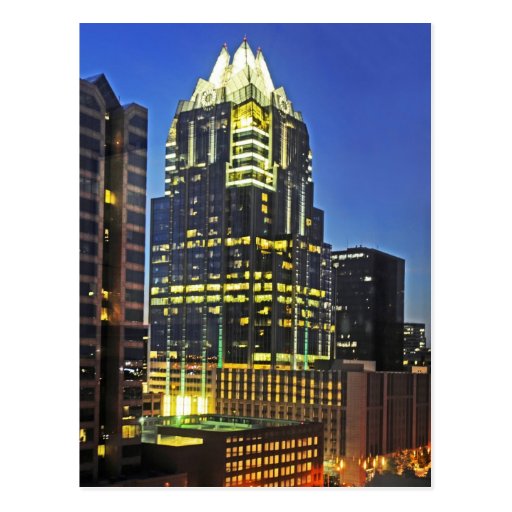 Frost Bank Tower, Austin, Texas, U.S.A. Postcard Zazzle