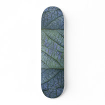 Frost-covered leaf detail skateboards