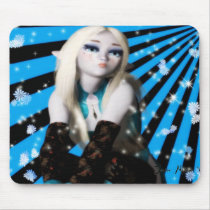 Frost Elfin Girl Mousepad mousepads