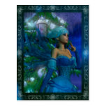 Frost Fae Winter Fantasy Digital Art Postcard