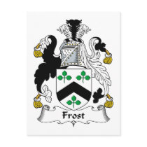 Frost Family Crest postcards