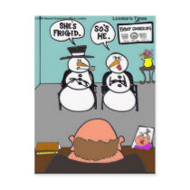 Frost The Snowman & Wife Frigid Funny Tees Mugs Postcard