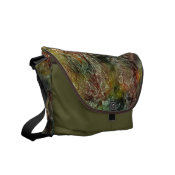 Frosted Autumn Abstract Pattern Messenger Bags