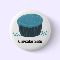 Frosted Blue Cupcake - Cupcake Sale buttons