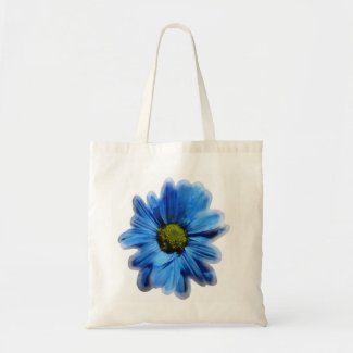 Frosted Blue Daisy bag
