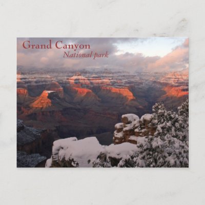 Frosted Canyon Postcard