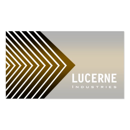 Frosted Chevron custom designer business card