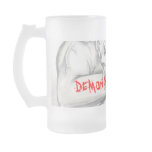 FROSTED DEMON BEER GLASS, DEMON MUSCLE CARS MUGS