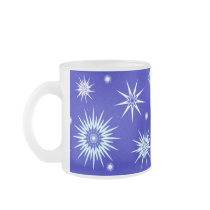 Frosted Glass Holiday Set mugs