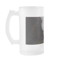 Frosted Glass Kitty Mug