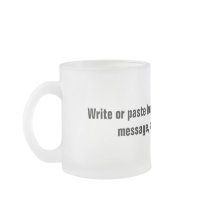 Frosted Glass Mug