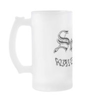 Frosted Glass Mug Logo by socalwaveriders Frosted Glass Mug Logo