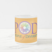 Frosted Glass Mug- People of Diversity