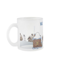 Frosted Glass Mug. Ukraine
