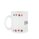 Frosted Glass POKER MUG cups