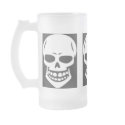 Frosted Glass Skull Mug
