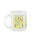 Frosted Glass White Lily mugs