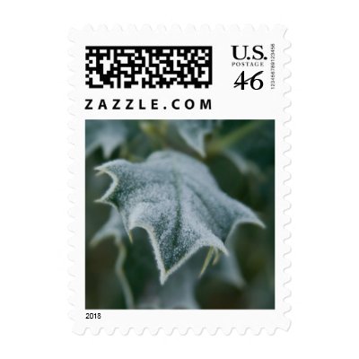 Frosted Holly • Christmas Stamp by SabineStGreetings