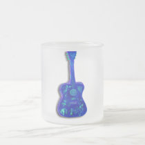 Frosted Mug- Groovy Guitar mugs