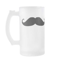 Frosted mug moustache
