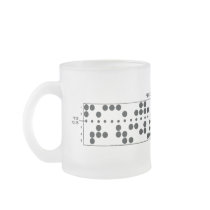 Frosted Perforated Tape Mug