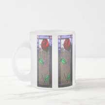 Frosted Rose Mug