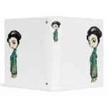 Frosted Spring Geisha 3 Ring Binders