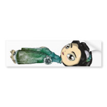 Frosted Spring Geisha bumper stickers