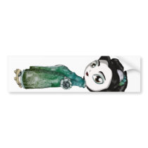 Frosted Spring Geisha Bumper Stickers